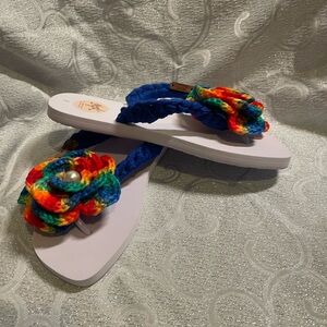 Sandals crochet Handmade multiple colors Comfortable & Lightweight